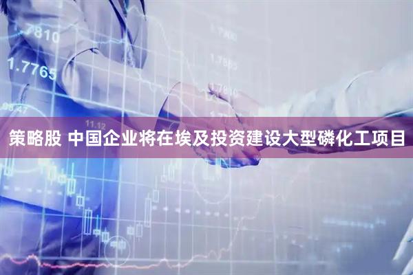 策略股 中国企业将在埃及投资建设大型磷化工项目